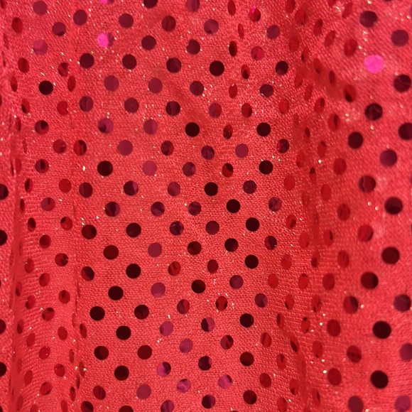 Sparkle athletic running skirt. Hot pink with sparkles. Size L - Picture 3 of 5